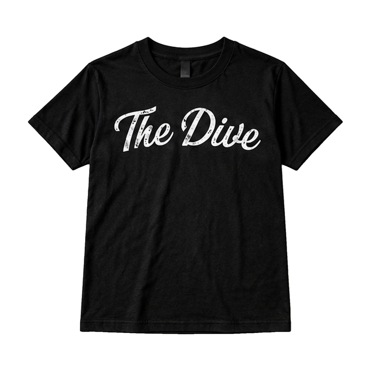 The Dive t-shirt front with script logo